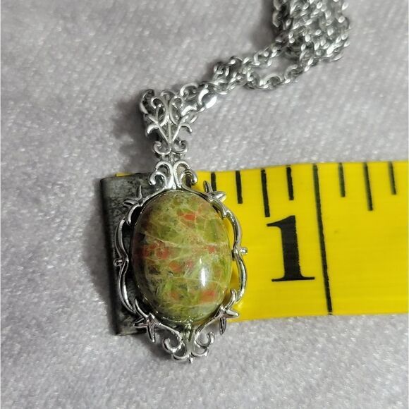 Unakite Pendant Necklace - Picture 10 of 15